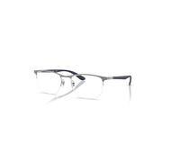 Ray-Ban Rb6513 Optics Azul Oscuro Mate Montura Transparente Lentes Polarizado 53-20