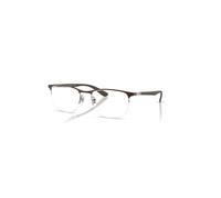 Ray-Ban Rb6513 Optics Marrón Arena Montura Transparente Lentes Polarizado 55-20