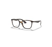 Ray-Ban Rb7066 Optics Marrón Oscuro Montura Transparente Lentes Polarizado 52-17