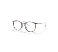 Ray-Ban Rb7140 Optics Plateado Montura Transparente Lentes Polarizado 49-20