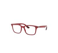 Ray-Ban Rb7144m Scuderia Ferrari Collection Rojo Montura Transparente Lentes 53-18