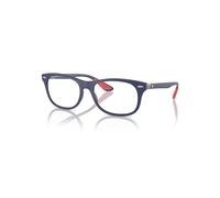 Ray-Ban Rb7307m Optics Scuderia Ferrari Collection Azul Montura Transparente Lentes Polarizado 55-17