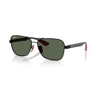 Ray - Ban Unisex RB8336M F00271 Gafas de sol Metal Negro Verde Cuadrada Normal