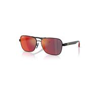 Ray-Ban Rb8336m Scuderia Ferrari Collection Gafas De Sol Carbón Oscuro Montura Gris Lentes 58-15