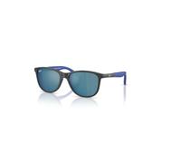 Ray-Ban Rb9077s Kids Bio-based Gafas De Sol Grey On Rubber Blue Montura Azul Lentes 49-16