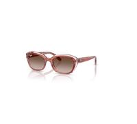 Ray-Ban Rb9081s Kids Gafas De Sol Rosa A Rayas Sobre Rosa Transparente Montura Marrón Lentes 48-17
