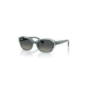 Ray-Ban Rb9081s Kids Gafas De Sol Verde A Rayas Sobre Verde Transparente Montura Gris Lentes 48-17