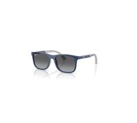 Ray-Ban Rb9084s Kids Bio-based Gafas De Sol Azul Sobre Goma Gris Montura Gris Lentes Polarizado 47-16