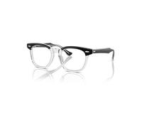 Ray-Ban Rb9098v Optics Kids Negro Sobre Transparente Montura Transparente Lentes Polarizado 45-18