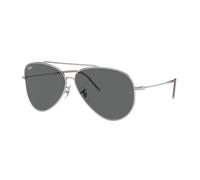 Ray - Ban Unisex RBR0101S AVIATOR REVERSE 003/GR Gafas de sol Metal Plata Gris Piloto Normal