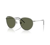 Ray - Ban Unisex RBR0103S ROUND REVERSE 004/9A Gafas de sol Metal Gris Verde Pantos Polarizado