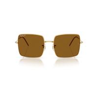 Ray - Ban Mujer Ray - Ban RBR0104S SQUARE REVERSE 001/83 Gafas de sol Metal Oro Marrón Cuadrada Polarizado