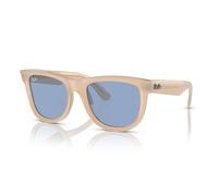 Ray-Ban Wayfarer Reverse Gafas De Sol Beige Ópalo Y Miel Montura Azul Lentes 53-20
