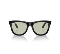 Ray-Ban Rbr0502s Wayfarer Reverse - Gafas de sol cuadradas, Negro/Verde claro, 53 mm