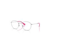 Ray-Ban Rob Optics Kids Plateado Montura Transparente Lentes Polarizado 46-19