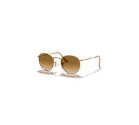 Ray-Ban Round Metal Gafas De Sol Oro Montura Marrón Lentes 50-21