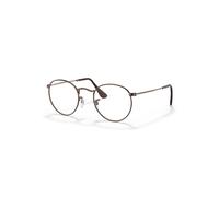 Ray-Ban Round Metal Optics Bronze/copper Montura Lente De Demostración Lentes 50-21
