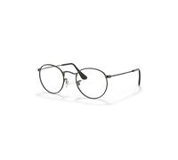 Ray-Ban Round Metal Optics Gunmetal Montura Lente De Demostración Lentes 50-21
