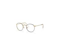 Ray-Ban Round Metal Optics Oro Brillante Montura Transparente Lentes 50-21