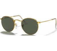 Ray-Ban Hombre Sunglass RB3447 Round Metal Legend Gold - Color del Marco: Oro, Color de la Lente: G-15 verde