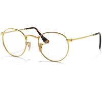 Ray-Ban ROUND METAL OPTICS Oro Arista Montura Transparente Lentes 47-21
