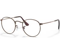 Ray - Ban Unisex RX3447V ROUND METAL 3120 Monturas ópticas Metal Marrón Transparente Redonda Normal