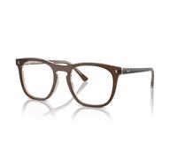Ray - Ban Unisex RX2210V 8365 Marcos de vista Acetato Marrón Transparente Cuadrada Normal