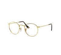 Ray-Ban Round Metal Optics Oro Arista Montura Transparente Lentes 53-21