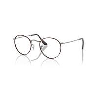 Ray-Ban Round Metal Optics Gunmetal Montura Transparente Lentes 50-21