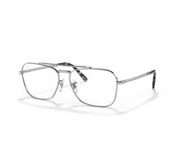 Ray-Ban New Caravan Optics Plateado Montura Transparente Lentes Polarizado 58-15