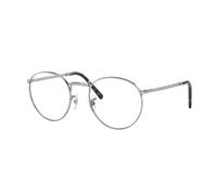 Ray - Ban Unisex RX3637V NEW ROUND 2501 Monturas ópticas Metal Plata Transparente Pantos Normal