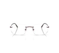 Ray - Ban Unisex Ray - Ban RX3768V 3202 Monturas ópticas Metal Rojo Transparente Geométrico Normal