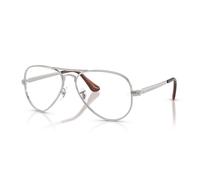 Ray - Ban Unisex Ray - Ban RX3925V AVIATOR MAX 2501 Monturas ópticas Metal Plata Transparente Piloto Normal