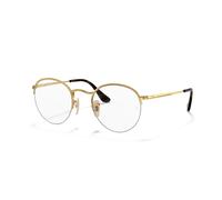 Ray-Ban Round Gaze Oro Arista Montura Transparente Lentes 53-22