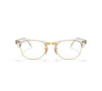 Ray - Ban Unisex RX5154 CLUBMASTER 5762 Monturas ópticas Acetato Transparente Transparente Cuadrada Normal