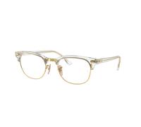 Ray-Ban Clubmaster Optics Transparente Montura Transparente Lentes 53-21