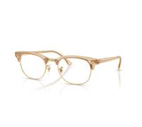 Ray-Ban Clubmaster Optics Change Photo Marrón Con Ondas Montura Transparente Lentes Polarizado 53-21