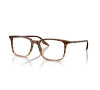 Ray-Ban Rb5421 Optics Marrón Y Verde A Rayas Montura Transparente Lentes Polarizado 55-19