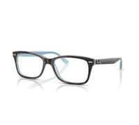 Ray-Ban Rb5428 Optics Havana Sobre Azul Claro Montura Transparente Lentes Polarizado 55-17