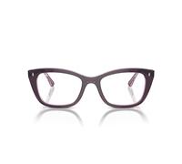 Ray-Ban Rx5433 - Marcos cuadrados para gafas graduadas, Violeta sobre rosa transparente/lente de demostración, 52 mm
