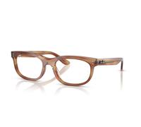 Ray-Ban Balorette Optics Marrón A Rayas Montura Transparente Lentes Polarizado 56-19
