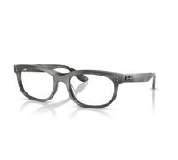 Ray-Ban Balorette Optics Gris A Rayas Montura Transparente Lentes Polarizado 56-19