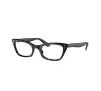 Ray - Ban Mujer RX5499 LADY BURBANK 2000 Monturas ópticas Acetato Negro Transparente Cat Eye Normal