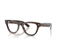 Ray-Ban Marcos de gafas graduadas Rx5510 Cat Eye para mujer, Havana/Demo Lens, 52 mm