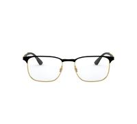 Ray - Ban Unisex RX6363 2890 Monturas ópticas Metal Negro Transparente Cuadrada Normal