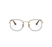 Ray-Ban Hexagonal Optics Oro Montura Transparente Lentes 48-21