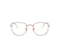 Ray - Ban Unisex RX6448 HEXAGONAL 3094 Monturas ópticas Metal Oro Transparente Geométrico Normal