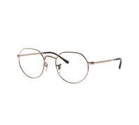 Ray - Ban Unisex RX6465 JACK 2943 Monturas ópticas Metal Bronce Transparente Geométrico Normal
