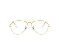 Ray-Ban Aviator Optics Oro Montura Transparente Lentes 55-14