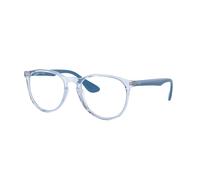 Ray - Ban Mujer RX7046 ERIKA 8341 Monturas ópticas Inyectado Azul Transparente Redonda Normal